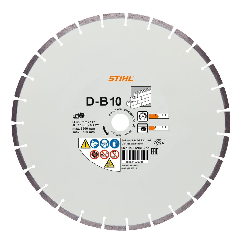 Stihl Doorslijpers Diamant-doorslijpschijf, Ø 300 mm, D-B10