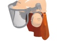 Regenbescherming, binnenbevestiging voor Helmsets  ADVANCE Vent, X-Vent und X-Ve