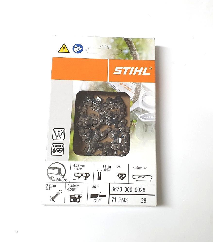 Stihl Kettingzagen Picco Micro 3 | 71 PM3 38 | 1/4" P | 1,1mm/.043"