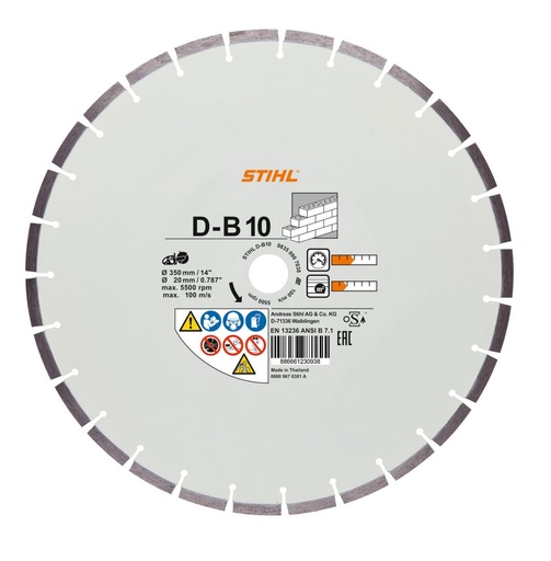 [0835 090 7051] Diamant-doorslijpschijf, Ø 300 mm, D-B10