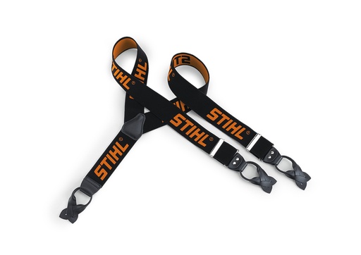 [0000 884 1579] Bretellen, 110 cm, zwart/oranje, om te knopen